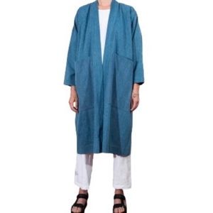Long Denim Kimono Jacket